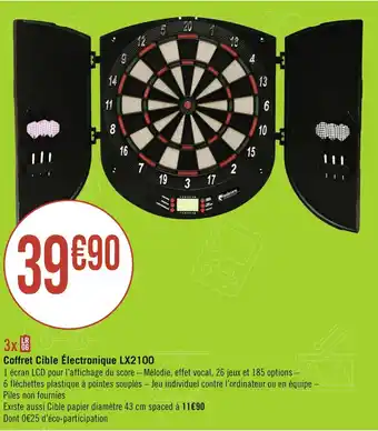 Géant Casino Coffret Cible Électronique LX2100 offre
