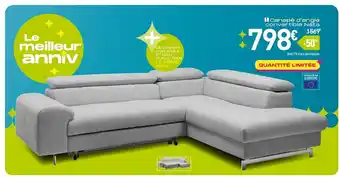 Conforama Canapé D'angle convertible nata offre