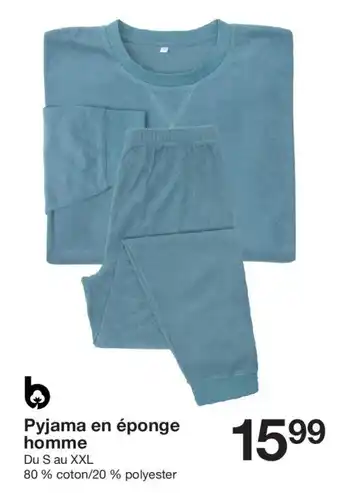 Zeeman Pyjama en éponge homme offre