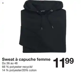 Zeeman Sweat à capuche femme offre