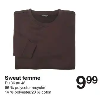 Zeeman Sweat femme offre