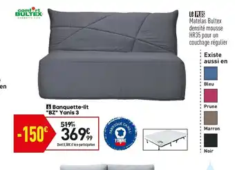 Conforama Banquette-lit "bz" Yanis 3 offre