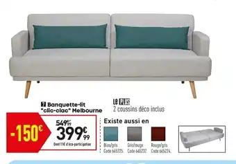 Banquette-Fit "clic-Clac"