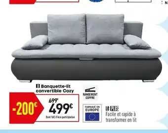 Conforama Banquerre-lit Convertible cozy offre