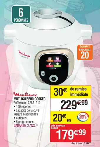 Cora x Carrefour MUTLICUISEUR COOKEO offre