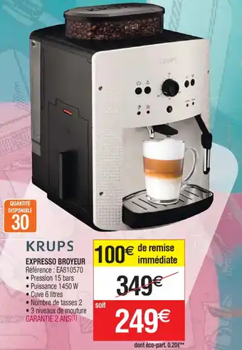 Cora x Carrefour EXPRESSO BROYEUR offre