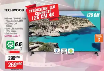 Cora x Carrefour TÉLÉVISEUR LED CONNECTÉ 126 CM 4K offre