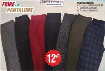 Cora x Carrefour PANTALON FEMME offre