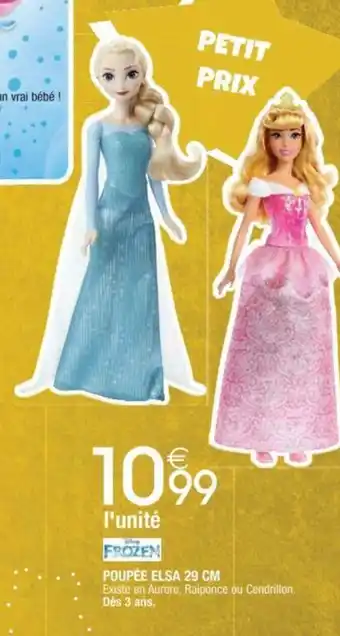 Cora x Carrefour POUPÉE ELSA 29 CM offre