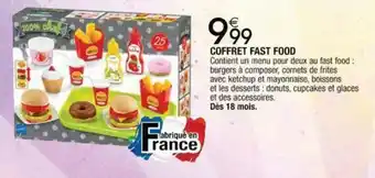 Cora x Carrefour COFFRET FAST FOOD offre