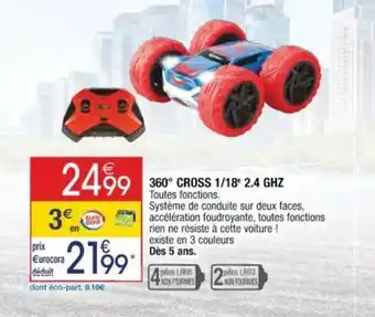 360° CROSS 1/18€ 2.4 GHZ