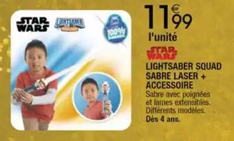 LIGHTSABER SQUAD SABRE LASER + ACCESSOIRE