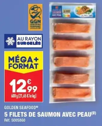 ALDI 5 FILETS DE SAUMON AVEC PEAU offre