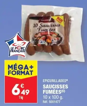 ALDI SAUCISSES FUMÉES offre