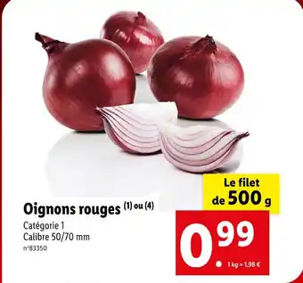 Lidl Oignons rouges offre