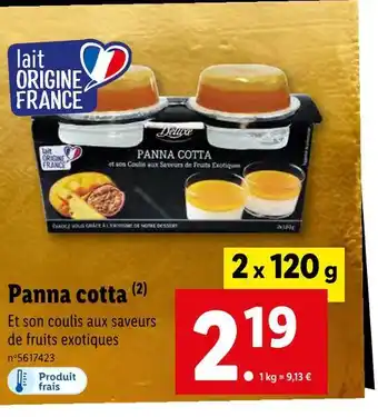 Deluxe panna cotta
