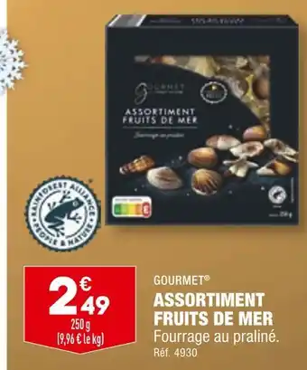 ALDI Gourmet assortiment fruits de mer offre