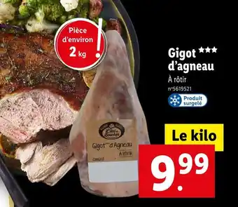 Lidl Gigot d’agneau offre