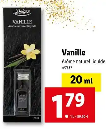 Lidl Deluxe vanille offre