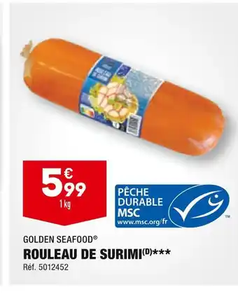 ALDI Golden seafood rouleau de surimi offre
