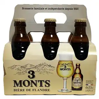 Carrefour 3 monts bière blonde offre