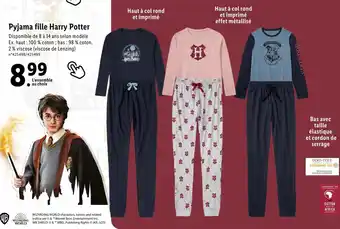 Harry potter pyjama fille