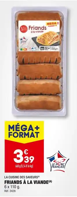 La cuisine des saveurs friands à la viande