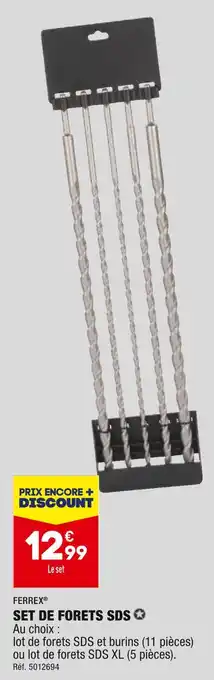 ALDI Ferrex set de forets sds offre