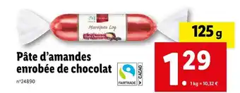 Lidl Favorina pâte d’amandes enrobée de chocolat offre