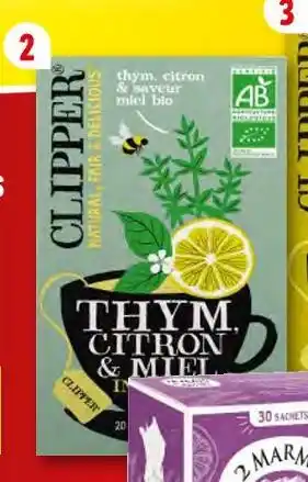 Lidl Clipper clipper thym citron miel offre