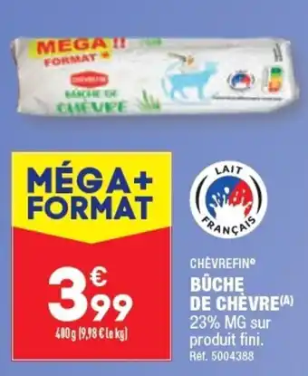 ALDI BÜCHE DE CHÈVRE offre