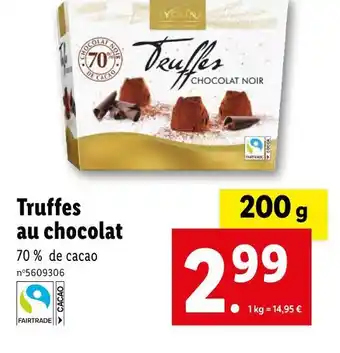 Lidl Favorina truffes au chocolat offre