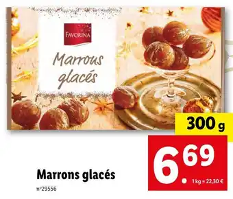 Lidl Favorina marrons glacés offre