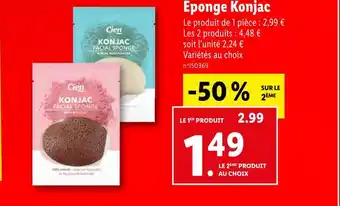 Lidl Cien éponge konjac offre