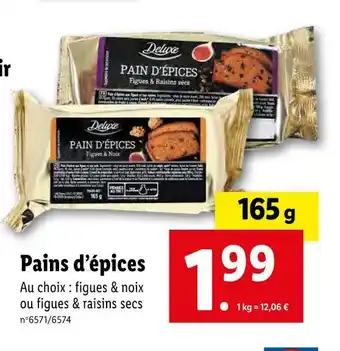 Lidl Deluxe pains d’épices offre