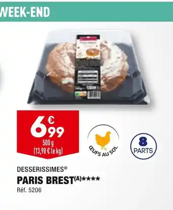 ALDI Desserissimes paris brest offre