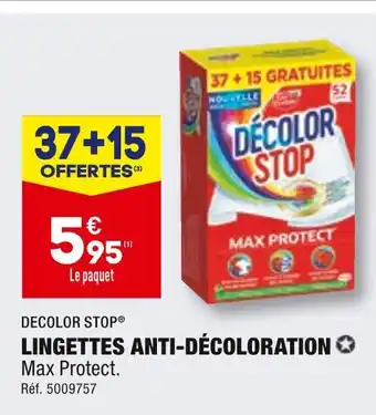 ALDI Decolor stop lingettes anti-décoloration offre
