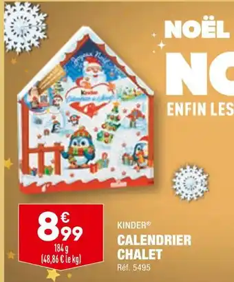 ALDI Kinder calendrier chalet offre