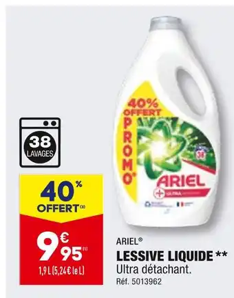 ALDI Ariel lessive liquide offre