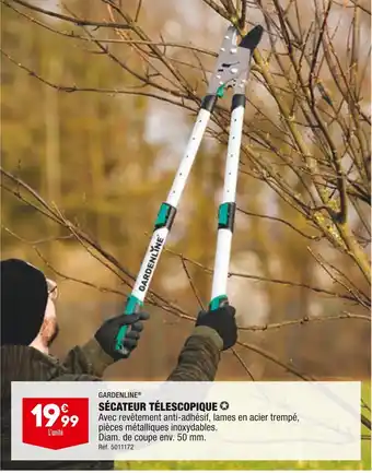 ALDI Gardenline sécateur télescopique offre