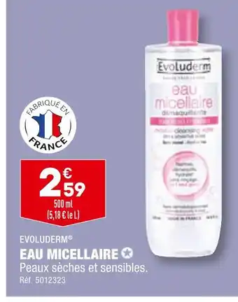 ALDI Evoluderm eau micellaire offre