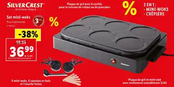 Lidl Silver crest set mini-woks offre