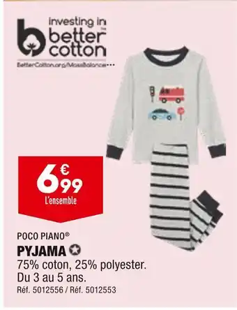 ALDI Poco piano pyjama offre