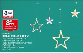 Casalux rideau étoiles à led