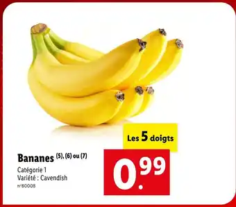 Lidl Bananes offre