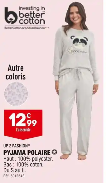 ALDI Up 2 fashion pyjama polaire offre