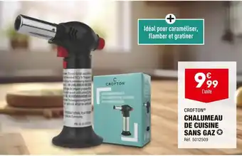 Crofton chalumeau de cuisine sans gaz