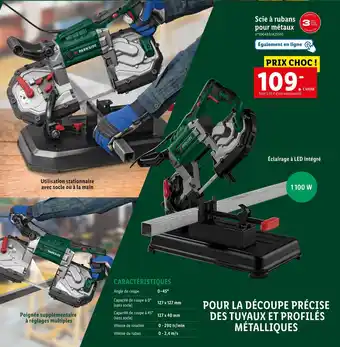 Lidl Parkside scie à rubans pour métaux offre