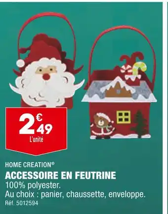 Home creation accessoire en feutrine