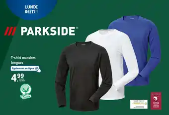 Lidl Parkside t-shirt manches longues offre